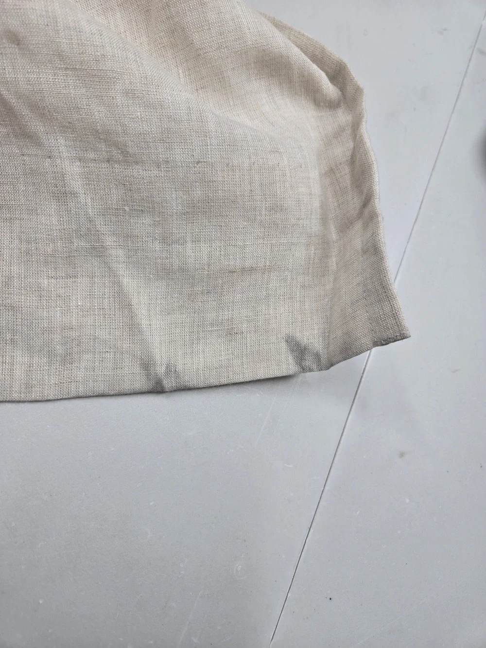 QUINCE Set Of 2 48x108 European Linen True Blackout Curtains Flax 0044